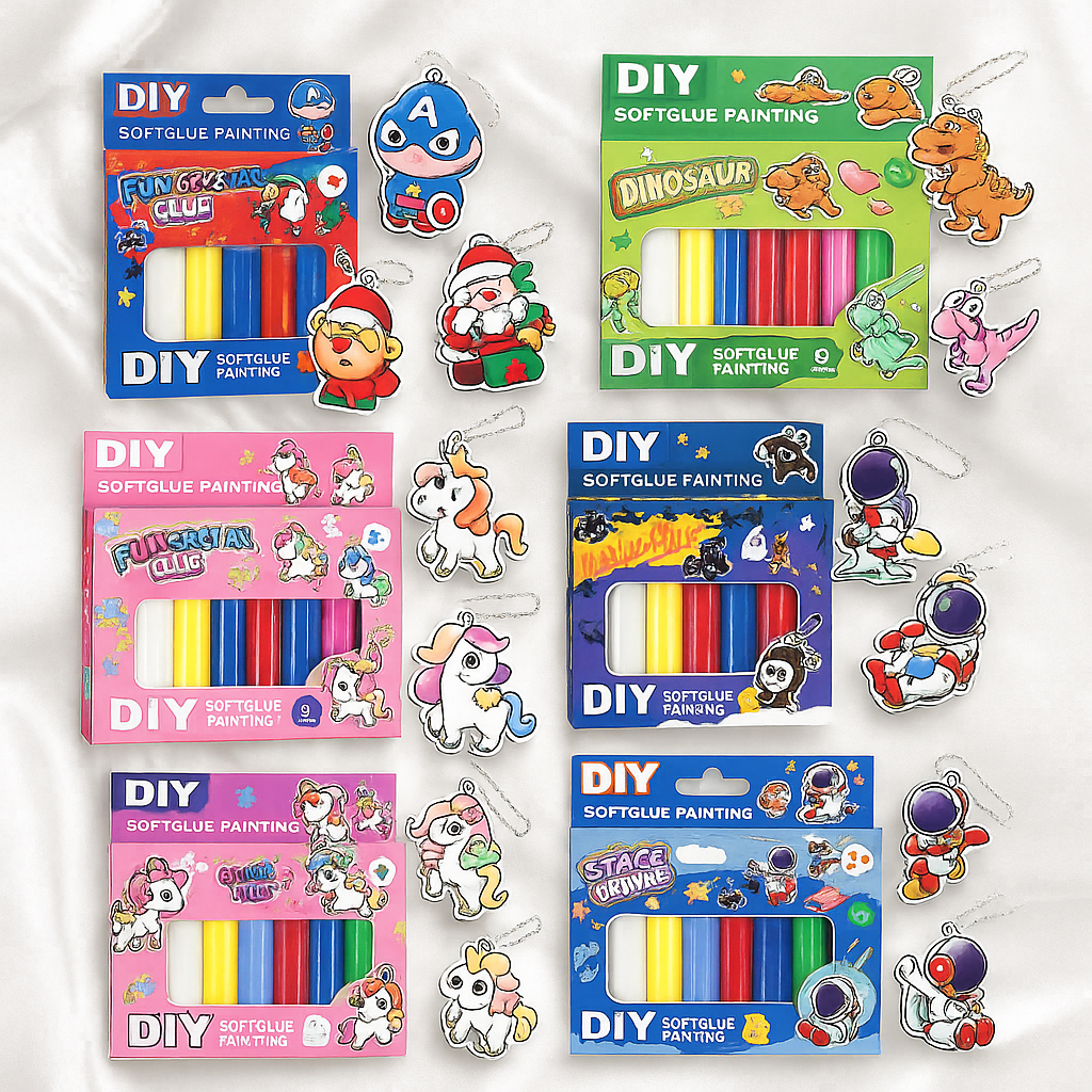 DIY Gel Keychain Art Kit (no baked)