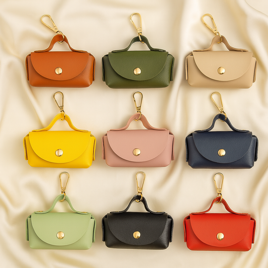 Leather Poop Bag Pouch